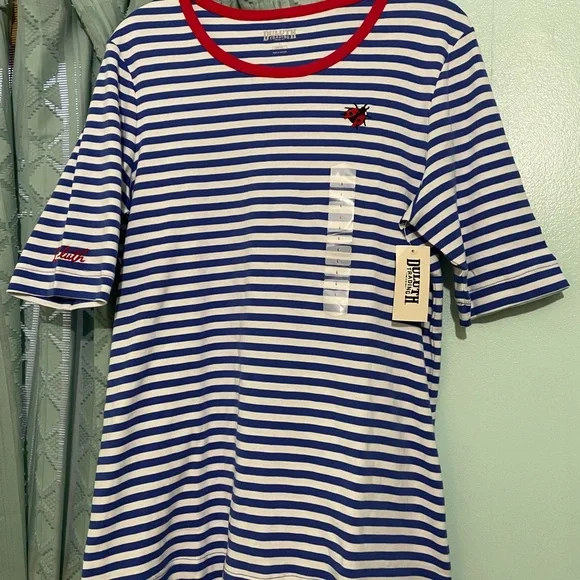 LRG Striped Shirt with Red Accent - Picture 1 of 5